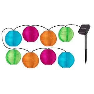 Rabalux 77048 solární LED řetěz s 8 papírovými balóny Titu obraz