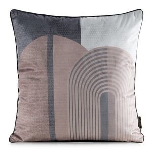 ArtFir Povlak na polštář VELVET 163 | béžová/hnědá 45 x 45 cm obraz