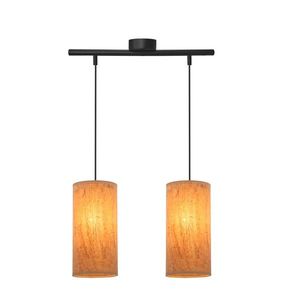 Závěsná lampa Aragona 2x60 e27 korkové stínidlo obraz