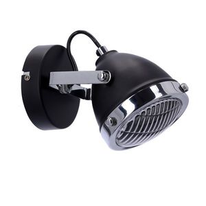 Nástěnná lampa Crazy lamp černá 1x15W gu10 stínidlo průhledné obraz