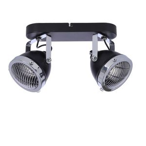 Stropní lampa Crazy s páskou, černá, 2x15W, stínidlo gu10, průhledné obraz