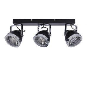 Stropní lampa Crazy s páskem, černá, 3x15W, stínidlo gu10, průhledné obraz
