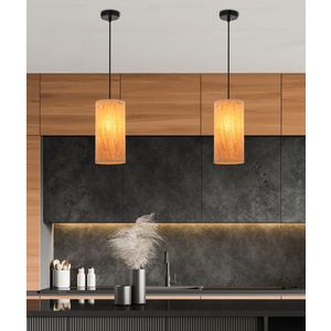 Závěsná lampa Aragona 1x60 e27 korkové stínidlo obraz
