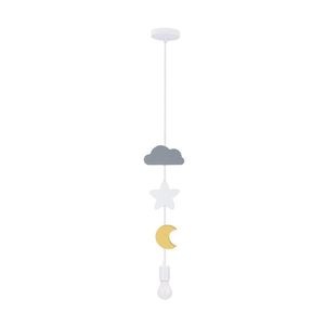Závěsná lampa Moon SC 1x20W E27 iq dětská, mix barev obraz