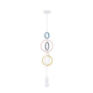 Závěsná lampa Hoops 5, 1x20W, E27, iq, dětská, mix barev obraz