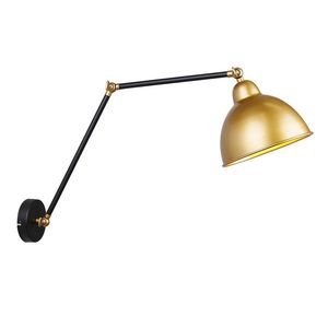 Nástěnná lampa pro nákladní automobily černá+zlatá 1X40W E27 zlatá obraz