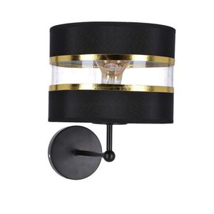 Nástěnná lampa Andy, černá, stínidlo 1x40W E27 obraz
