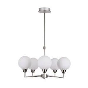 Závěsná lampa Logos saténová 5x25w g9 obraz