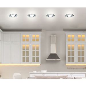 Stříbrné LED stropní svítidlo 6500K SSP-30 obraz