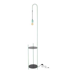 Černozelená stojací lampa Walk obraz