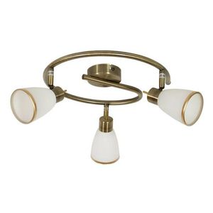 Spirálová stropní lampa patina 3xG9 Regent obraz
