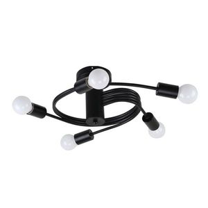 Stropní lampa černá 5xE27 Filetta obraz