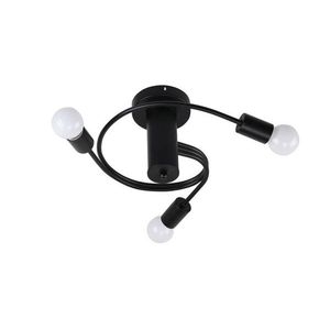 Stropní lampa černá 3xE27 Filetta obraz