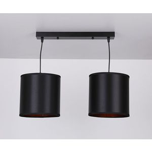 Závěsná lampa černá 2xE27 Candida P obraz
