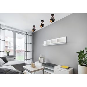 Černo-měděná nastavitelná nástěnná lampa E14 40W Anica obraz