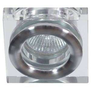 Stropní svítidlo, bezbarvé, čtvercové, skleněné, MR16, 50W, SK-82 obraz