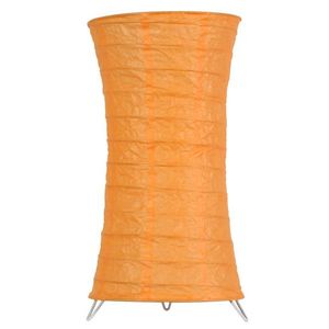 Papírová stojací lampa oranžová noc 60W E14 Tai obraz