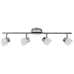 Stropní nástěnná lampa chromový pásek 4x40W G9 malachit obraz