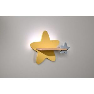LED 5W nástěnná lampa pro děti žlutošedá hvězda Hvězda obraz