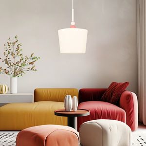 Závěsná lampa bílá dětský pokoj 1xE27 Bebe obraz