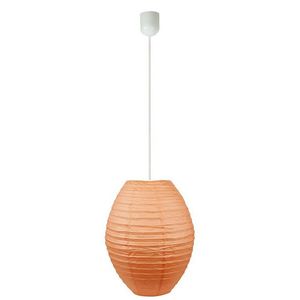 Oranžová papírová závěsná lampa úlový kokon obraz