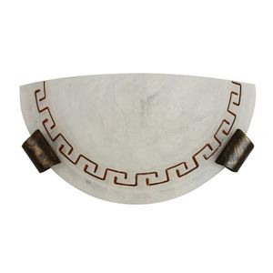 Skleněná nástěnná lampa, polostropní, 60W E27, Antil obraz