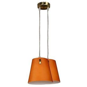 Závěsná lampa patinované sklo 2xE14 165cm Muscat obraz