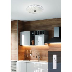 Stropní svítidlo bílé LED 38, 5 cm s nastavitelným jasem barvy + dálkové ovládání Calipso obraz