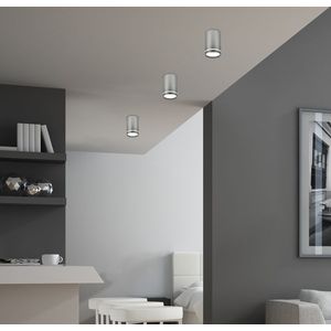 Stříbrná stropní lampa 10cm, 1xGU10 obraz