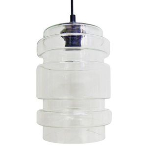 Skleněná stropní závěsná lampa, průhledná, 60W, E27, Decorado obraz