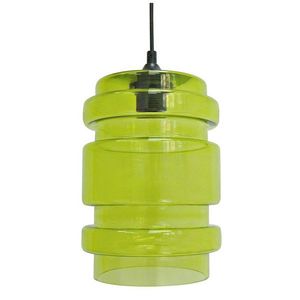 Zelená skleněná stropní lampa 60W E27 Decorado obraz