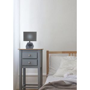 Stolní lampa šedá 1xE14 27cm Animi obraz