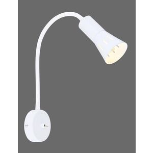 Nástěnná lampa bílá s nastavitelným ramenem 1xE14 Arena obraz