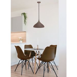 Závěsná lampa viborg 320mm ledea E27 40w kovová hnědá obraz