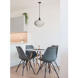 Černá/Průhledná závěsná lampa Exeter Ledea 265 mm obraz
