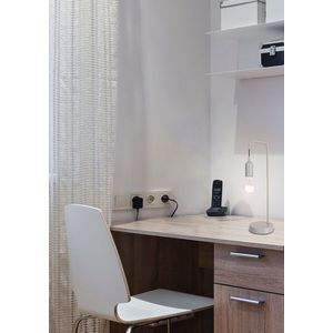 Laren Ledea šedá kovová stolní lampa obraz