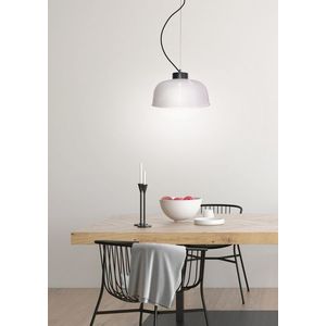 Závěsná lampa Liverpool Ledea 27 cm sklo/černý kabel obraz