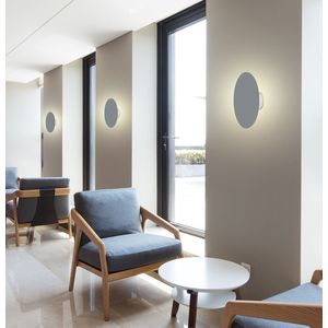 Šedá kovová LED nástěnná lampa 6W 150mm Holar Ledea obraz