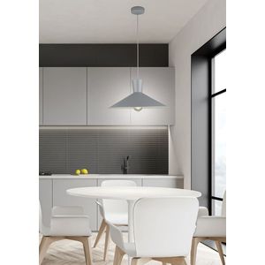 Závěsná lampa Elista Ledea v šedé kovové barvě obraz