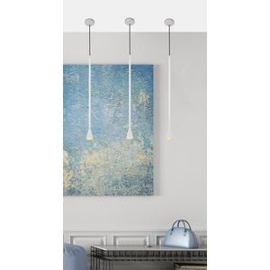 Tucson Ledea bílá dlouhá závěsná lampa obraz