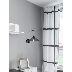 Černá kovová nástěnná lampa E27 Kiruna Ledea obraz