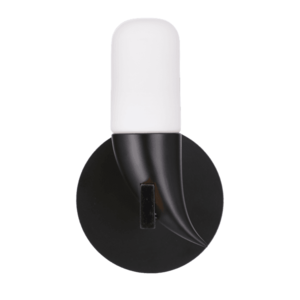 Nástěnná lampa černáLED 5, 4W 20cm Sakai Ledea obraz
