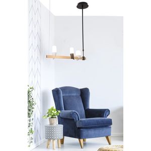 Černo-zlatá LED závěsná lampa na ostrůvku Sakai Ledea obraz