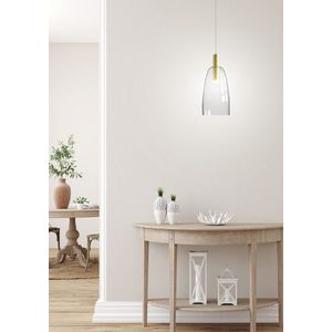 Bílo-zlatá LED závěsná lampa Modena Ledea 5W obraz