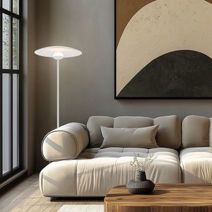 Stojací lampa bílá LED 16W Lund Ledea obraz