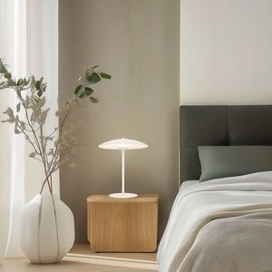 Stolní lampa bílá LED 10, 5W Lund Ledea obraz