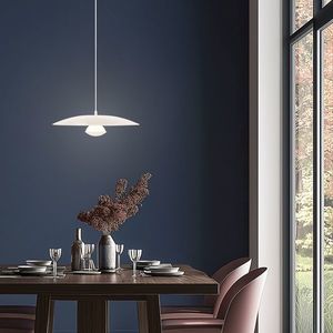 Závěsná lampa bílá LED 34cm Lund Ledea obraz