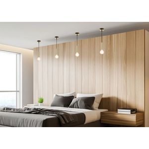 Závěsná lampa zlatá kovová 142 mm Dallas Ledea obraz