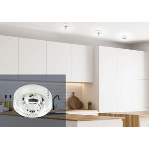 LED stropní svítidlo 3W kulaté bezbarvé sklo SS-33 obraz