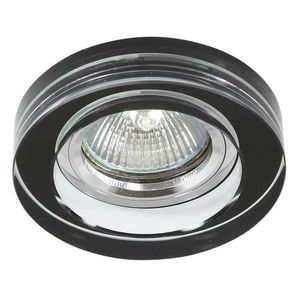 Stropní svítidlo černé kulaté sklo MR16 50W SS-31 obraz